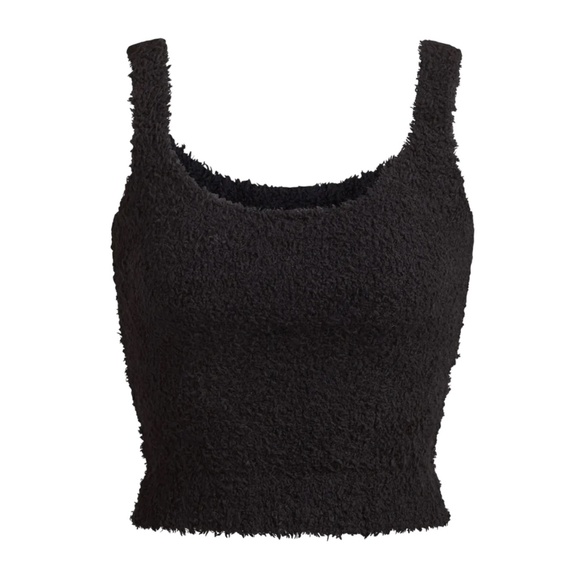 SKIMS Cozy Knit Tank, Onyx, XXS/XS (NWT)